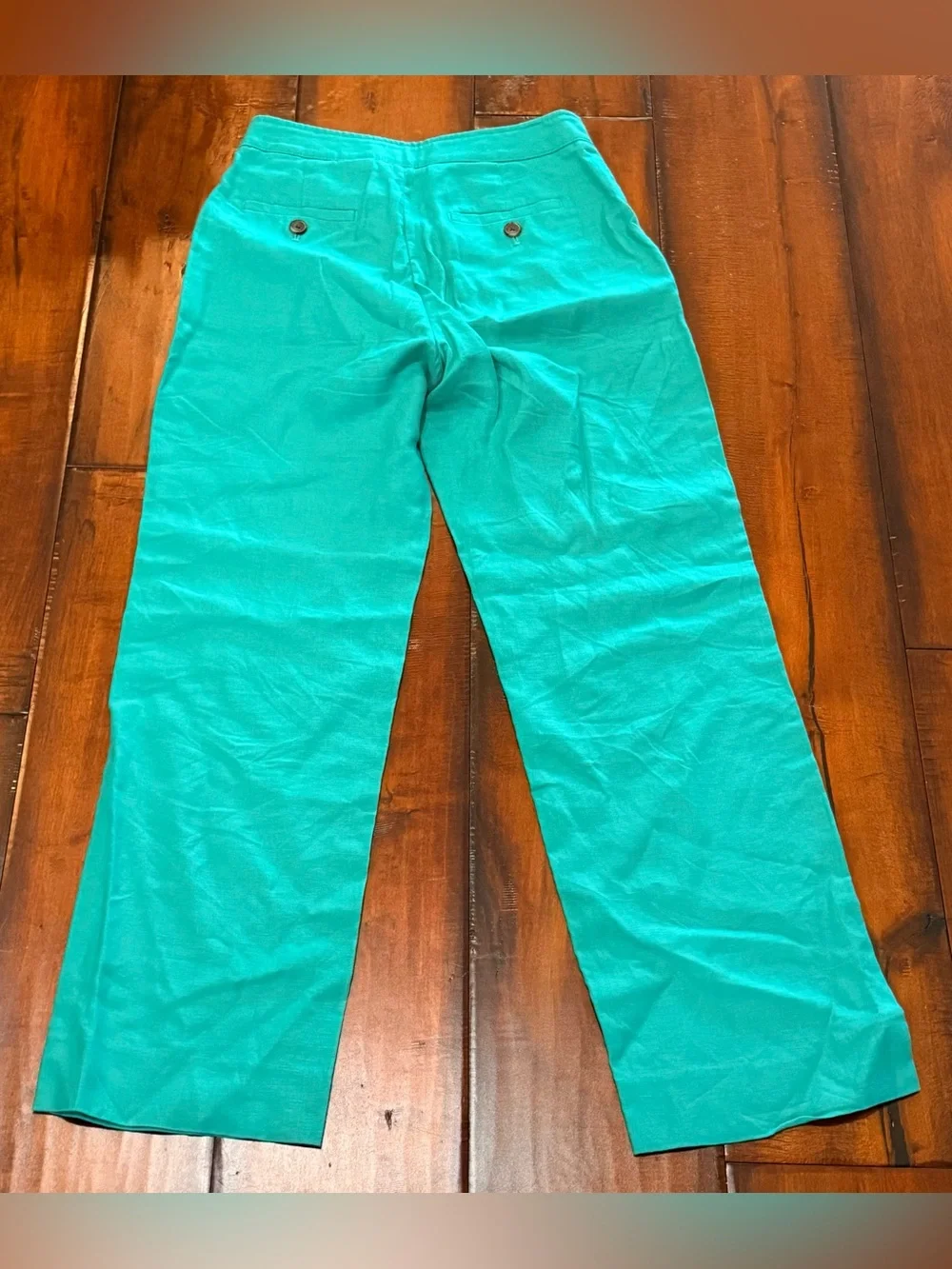 Banana Republic Emerald Green Linen Pants